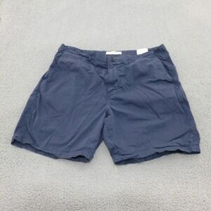 Billy Reid Shorts Mens 36 Navy Blue Standard Cut Chino Made in Portugal Preppy